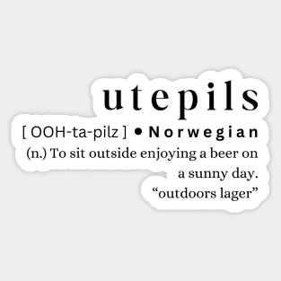 Utepils Sticker